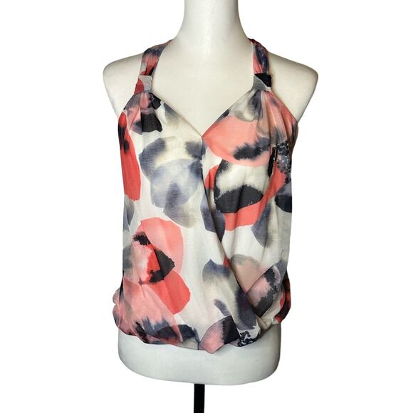 I.N.C Internationals Dressy Tank Petite Small Pink and White - Picture 1 of 2